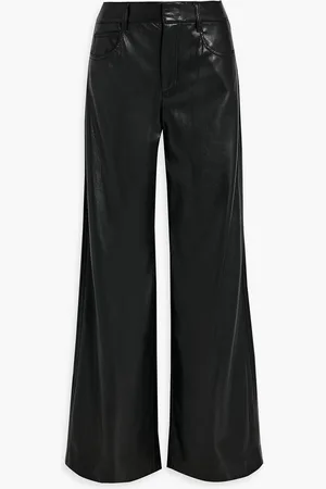 ALICE+OLIVIA Alice Olivia - Trish Hose mit weitem Bein aus Kunstleder - - US 4