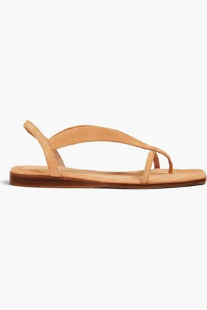 Fabiana Filippi Slingback-Sandalen aus Veloursleder - Braun - EU 37.5