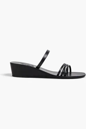Ancient Greek Sandals Siopi Mules aus Leder mit Keilabsatz - - EU 36