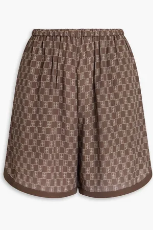 By Malene Birger Sioni bedruckte Shorts aus Crêpe de Chine - - DE 32