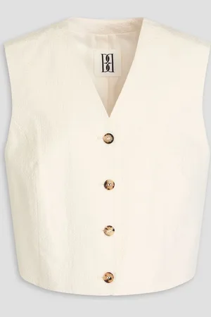 By Malene Birger Blaire Weste aus Seersucker aus einer Baumwollmischung - Weiß - DE 42