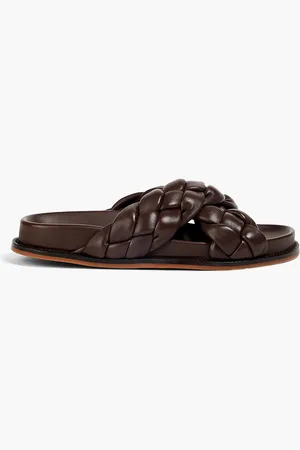 Fabiana Filippi Sandalen aus geflochtenem Leder - Braun - EU 36.5
