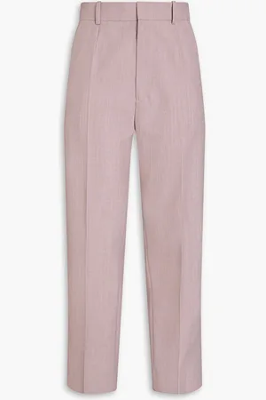 Victoria Beckham Hose mit geradem Bein aus Wolle - Pink - UK 12