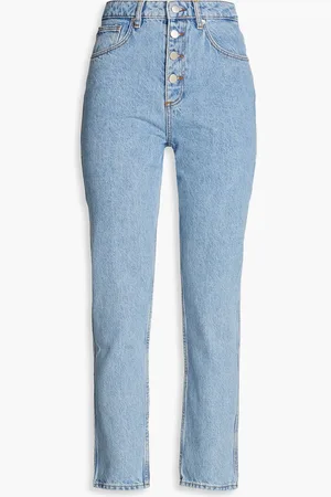 Bash Amber hoch sitzende Jeans mit geradem Bein - Blau - 3