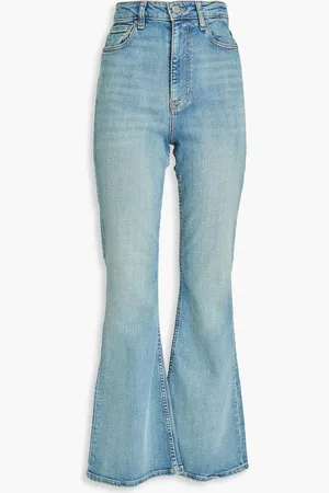 Ganni Hoch sitzende Schlagjeans - Blau - 26
