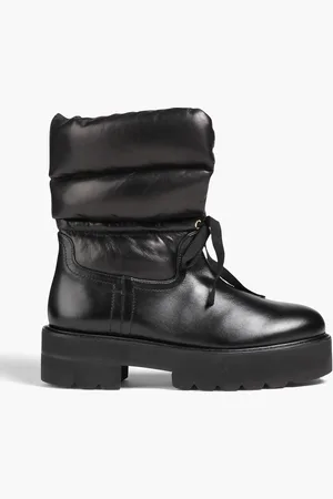 Stuart Weitzman Tyler Ankle Boots aus gestepptem Leder - - EU 35