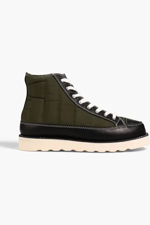 Good News Roopa High-Top-Sneakers aus gestepptem Shell - Grün - EU 44