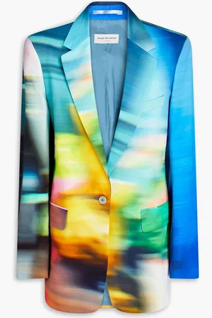 DRIES VAN NOTEN Blazer aus Satin mit Print - - FR 40