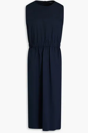Fabiana Filippi Midikleid aus Baumwollpopeline - Blau - IT 44