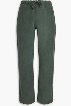 Alexander Wang Track Pants aus Baumwollfrottee - Grün - XS