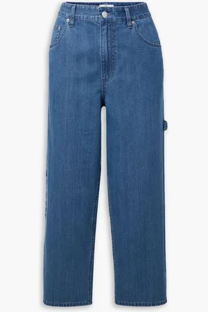 tibi Halbhohe Jeans mit weitem Bein - Blau - 29