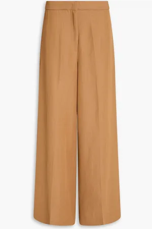 Fabiana Filippi Hose mit weitem Bein aus Twill - Braun - IT 46