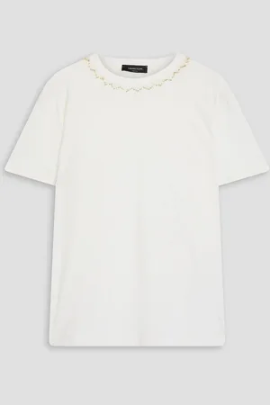 Fabiana Filippi T-Shirt aus Baumwoll-Jersey mit Pailletten - - IT 42