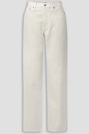 RE/DONE Loose Long Slouchy tief sitzende Jeans mit geradem Bein - Weiß - 29
