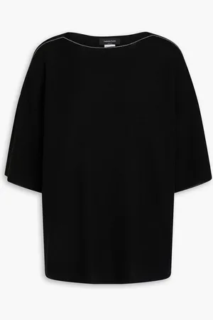 Fabiana Filippi Pullover aus Baumwolle mit Zierperlen - - IT 42