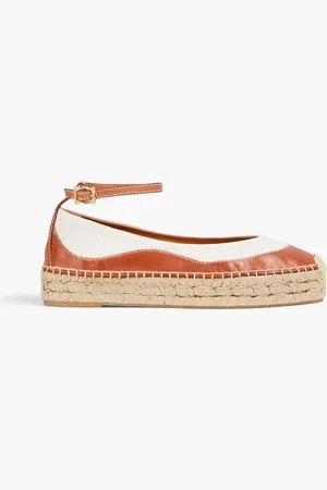 ZIMMERMANN Espadrilles aus Canvas und Leder - Braun - EU 40