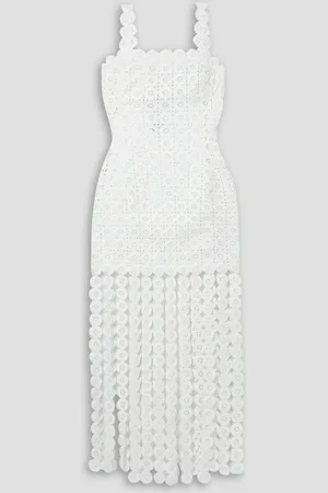 Simkhai Jaycee Kleid aus Mesh mit Stickereien und Fransen - - US 0