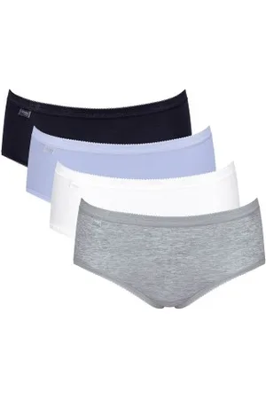 Sloggi 4P Basic Plus Midi Color Baumwolle 38 Damen