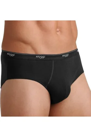 Sloggi For Men Basic Midi Schwarz Baumwolle Small Herren