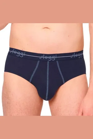 Sloggi 2P For Men Start Midi Blau/Blau Baumwolle Small Herren