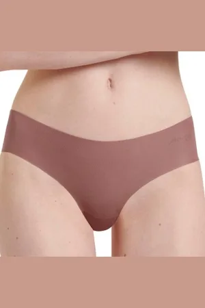 Sloggi 2P ZERO Microfibre 2.0 Hipstring Braun X-Small Damen