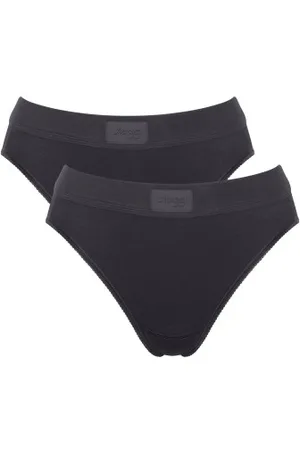 Sloggi 2P Double Comfort Tai Multi Schwarz Baumwolle 38 Damen