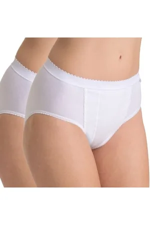 Sloggi 2P Control Tais Weiß Baumwolle 38 Damen