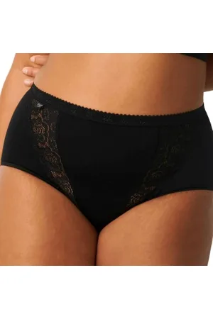 Sloggi Chic Lace Maxi Schwarz Baumwolle 38 Damen