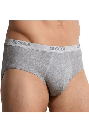 Sloggi For Men Basic Midi Grau Baumwolle Small Herren