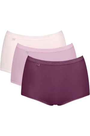 Sloggi 3P Basic Plus Maxi Colored Hellrosa Baumwolle 38 Damen