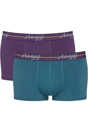 Sloggi 2P For Men Start Hip Lila/Türkis Baumwolle Small Herren