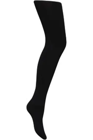 Schwarze transparente Strumpfhose 20D mit Schleife und Strumpfhalter-Effekt  - DIM Sexy