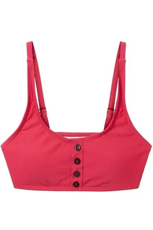 TOM TAILOR Damen Bikinitop mit Zierknöpfen