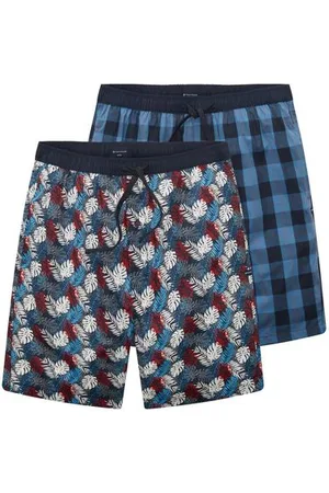 TOM TAILOR Herren Lange Boxershorts mit Muster im 2er-Pack