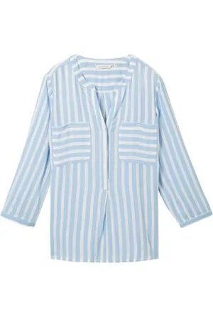 TOM TAILOR Damen Bluse mit Streifenmuster