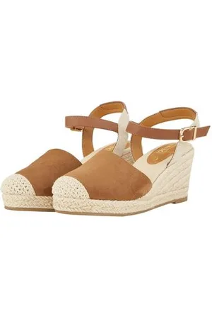 TOM TAILOR Damen Keilsandalette aus hochwertigem Kunstleder