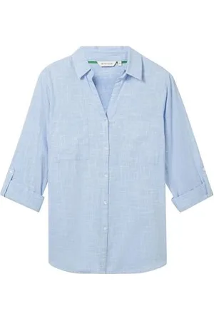 TOM TAILOR Damen Plus Size - Bluse mit Struktur