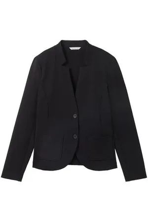 TOM TAILOR Damen Slim Fit Blazer mit Ottoman-Struktur