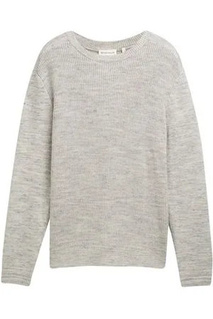 TOM TAILOR Herren Strickpullover mit Wollanteil
