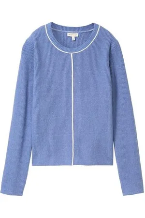 TOM TAILOR Damen Strickpullover mit Ziernaht