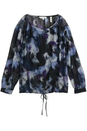 TOM TAILOR Damen Gemusterte Chiffon Bluse