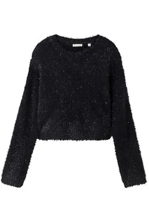 TOM TAILOR Mädchen Cropped Pullover aus Federgarn