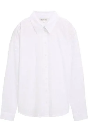 TOM TAILOR Damen Bluse mit gepunkteter Struktur