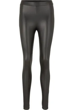 TOM TAILOR Damen Leggings in Lederoptik