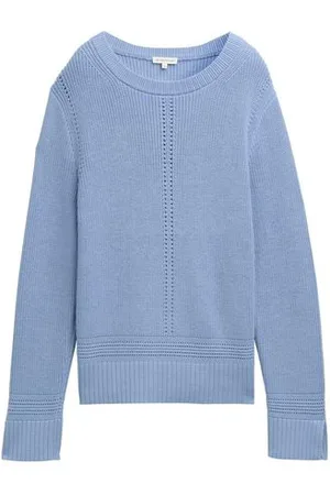 TOM TAILOR Damen Strickpullover mit Schlitz-Details