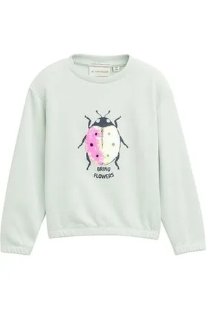 TOM TAILOR Mädchen Sweatshirt mit Wendepailletten