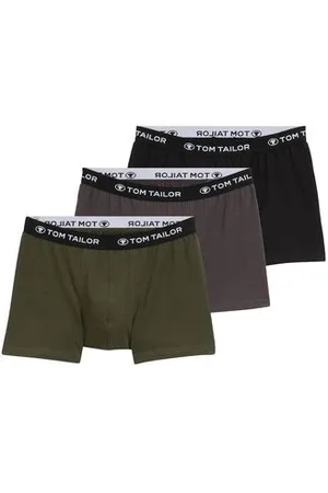 TOM TAILOR Herren Mittellange Boxershorts im 3er-Pack