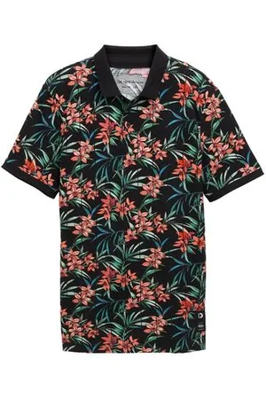 TOM TAILOR Herren Piqué Poloshirt mit Muster