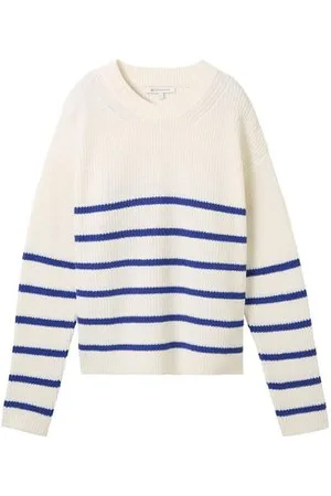 TOM TAILOR Damen Gestreifter Strickpullover