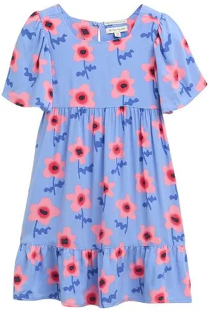 TOM TAILOR Mädchen Mini-Kleid mit Blumenmuster
